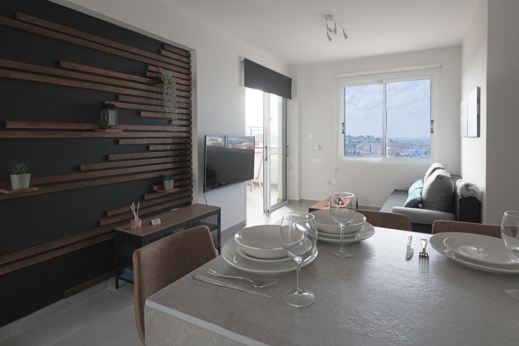 Eden Blue-Horizon 1B, Paphos, Sea View, Pool Apartment Konia Luaran gambar