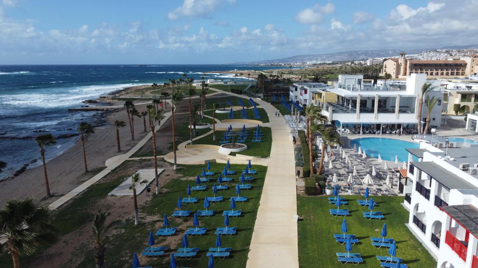 Eden Blue-Horizon 1B, Paphos, Sea View, Pool Apartment Konia Luaran gambar