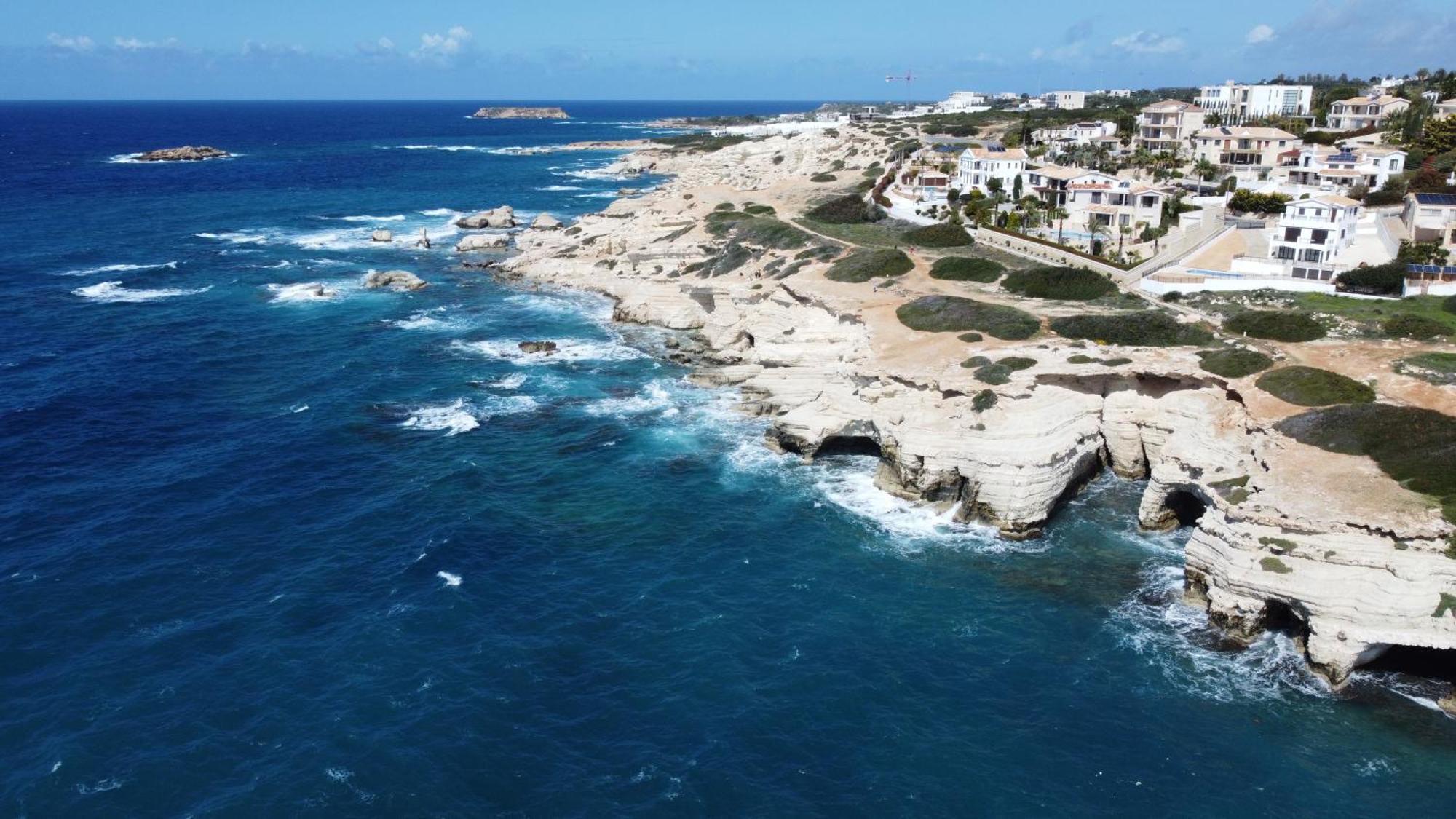 Eden Blue-Horizon 1B, Paphos, Sea View, Pool Apartment Konia Luaran gambar
