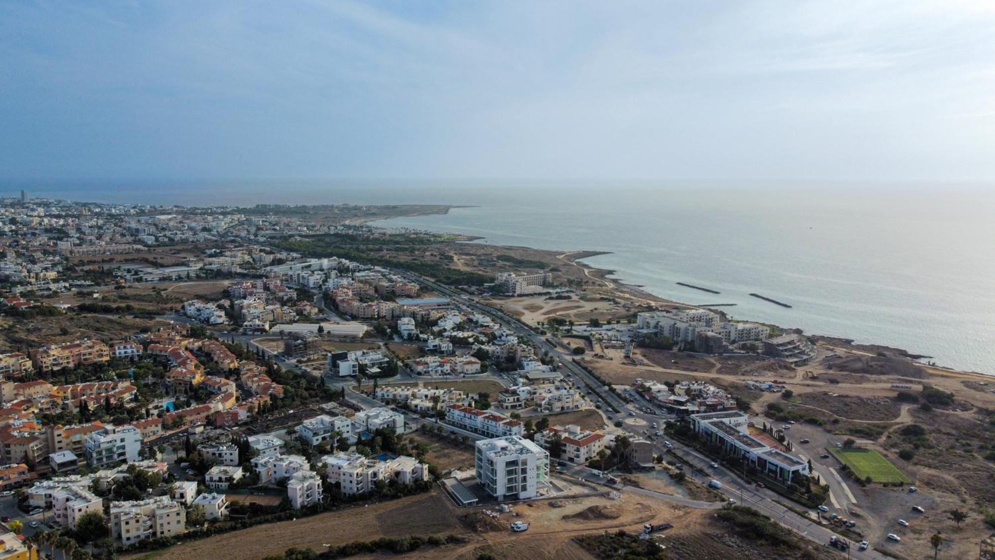 Eden Blue-Horizon 1B, Paphos, Sea View, Pool Apartment Konia Luaran gambar