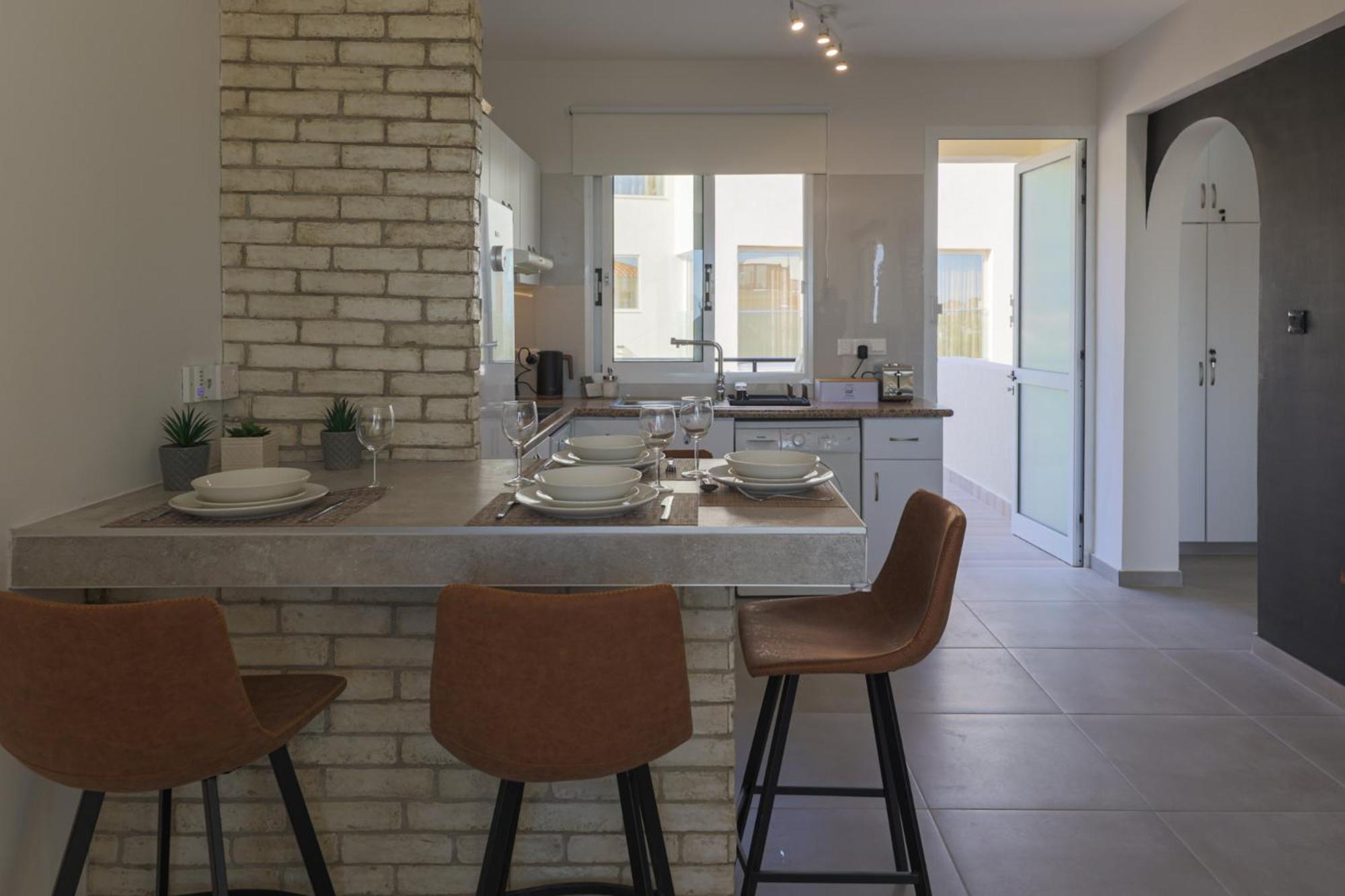 Eden Blue-Horizon 1B, Paphos, Sea View, Pool Apartment Konia Luaran gambar